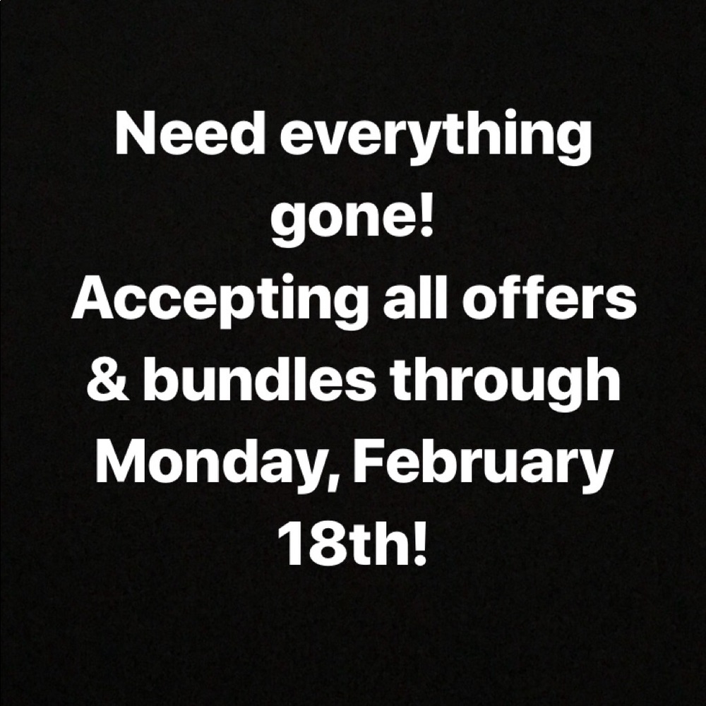 Need everything sold!